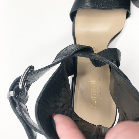 Summit White Mountain Black Heel Sandals 39 / 9 - Picture 8 of 8
